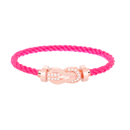 [Marin-Jewelry]CHANCE LARGE 8 FIGURE BUCKLE HALF DIAMOND BRACELET Marin-Jewelry GOLD