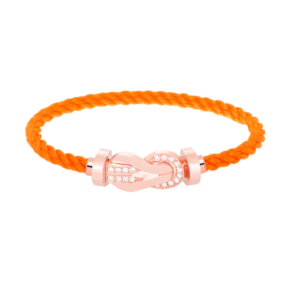 [Marin-Jewelry]CHANCE LARGE 8 FIGURE BUCKLE HALF DIAMOND BRACELET Marin-Jewelry GOLD