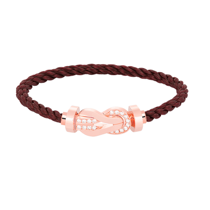 [Marin-Jewelry]CHANCE LARGE 8 FIGURE BUCKLE HALF DIAMOND BRACELET Marin-Jewelry GOLD