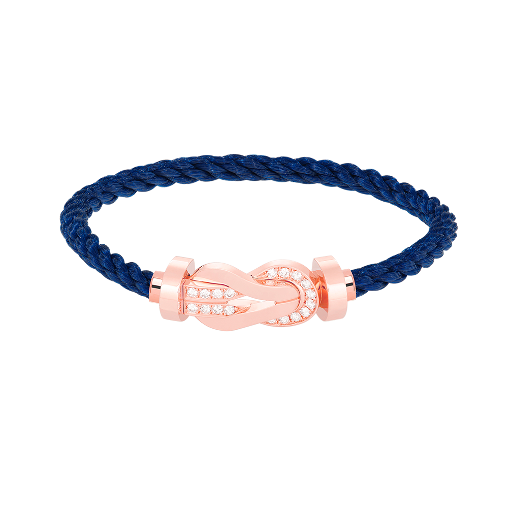 [Marin-Jewelry]CHANCE LARGE 8 FIGURE BUCKLE HALF DIAMOND BRACELET Marin-Jewelry GOLD