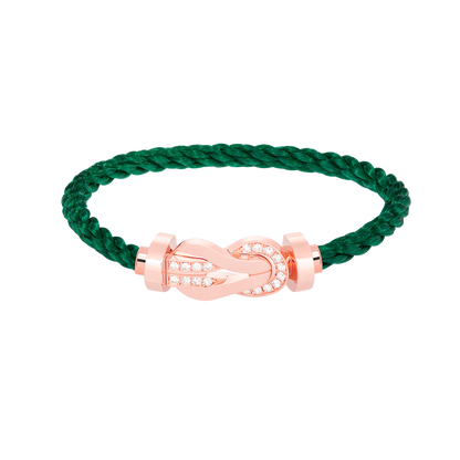 [Marin-Jewelry]CHANCE LARGE 8 FIGURE BUCKLE HALF DIAMOND BRACELET Marin-Jewelry GOLD