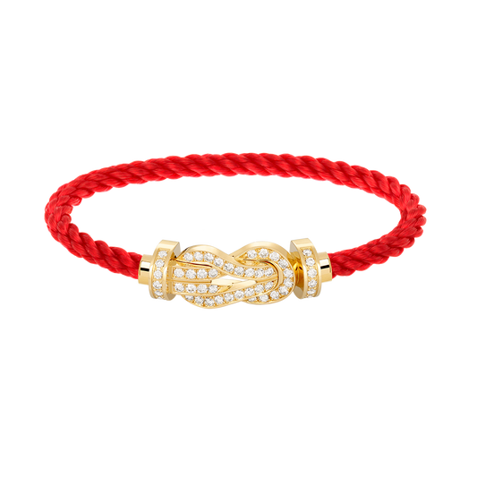 [Marin-Jewelry]CHANCE LARGE 8 FIGURE BUCKLE FULLDIAMOND BRACELET GOLD