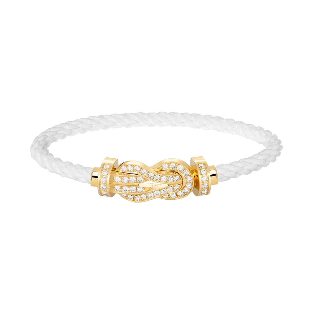 [Marin-Jewelry]CHANCE LARGE 8 FIGURE BUCKLE FULLDIAMOND BRACELET GOLD