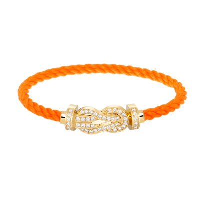[Marin-Jewelry]CHANCE LARGE 8 FIGURE BUCKLE FULLDIAMOND BRACELET GOLD