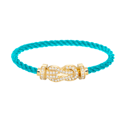 [Marin-Jewelry]CHANCE LARGE 8 FIGURE BUCKLE FULLDIAMOND BRACELET GOLD