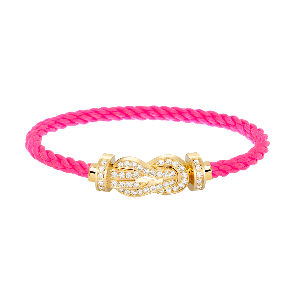 [Marin-Jewelry]CHANCE LARGE 8 FIGURE BUCKLE FULLDIAMOND BRACELET GOLD