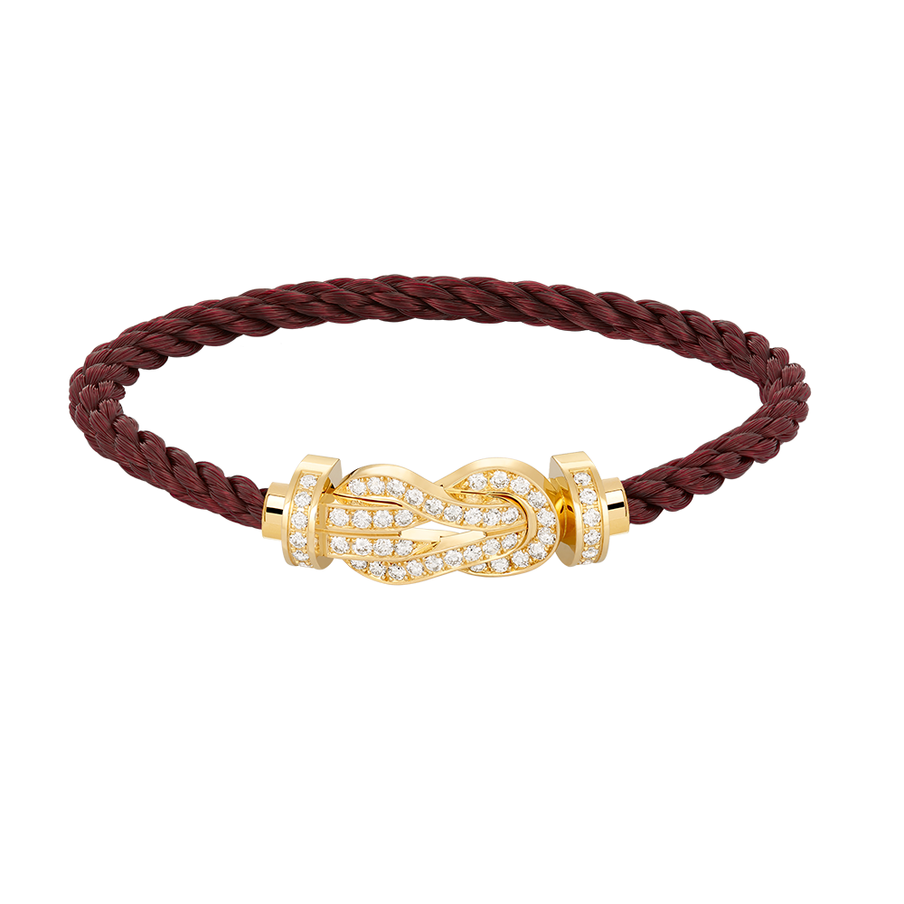 [Marin-Jewelry]CHANCE LARGE 8 FIGURE BUCKLE FULLDIAMOND BRACELET GOLD