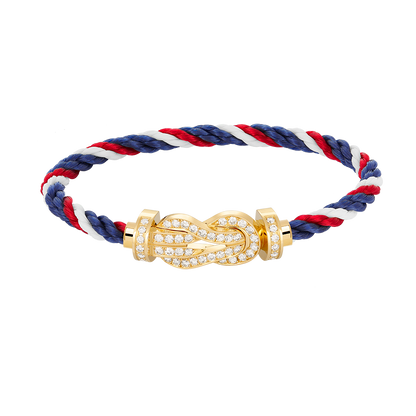 [Marin-Jewelry]CHANCE LARGE 8 FIGURE BUCKLE FULLDIAMOND BRACELET GOLD
