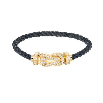 [Marin-Jewelry]CHANCE LARGE 8 FIGURE BUCKLE FULLDIAMOND BRACELET GOLD