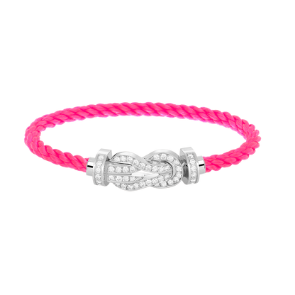 [Marin-Jewelry]CHANCE LARGE 8 FIGURE BUCKLE FULL DIAMOND BRACELET SILVER