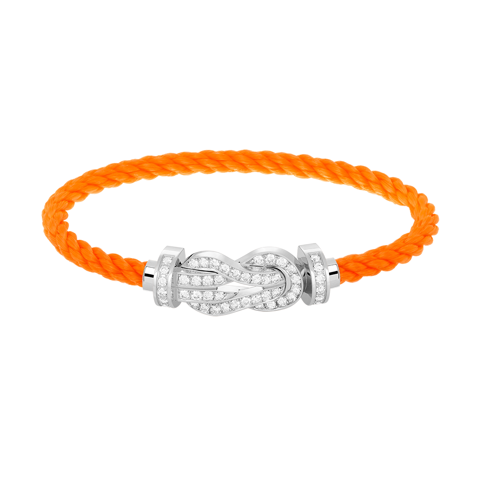 [Marin-Jewelry]CHANCE LARGE 8 FIGURE BUCKLE FULL DIAMOND BRACELET SILVER