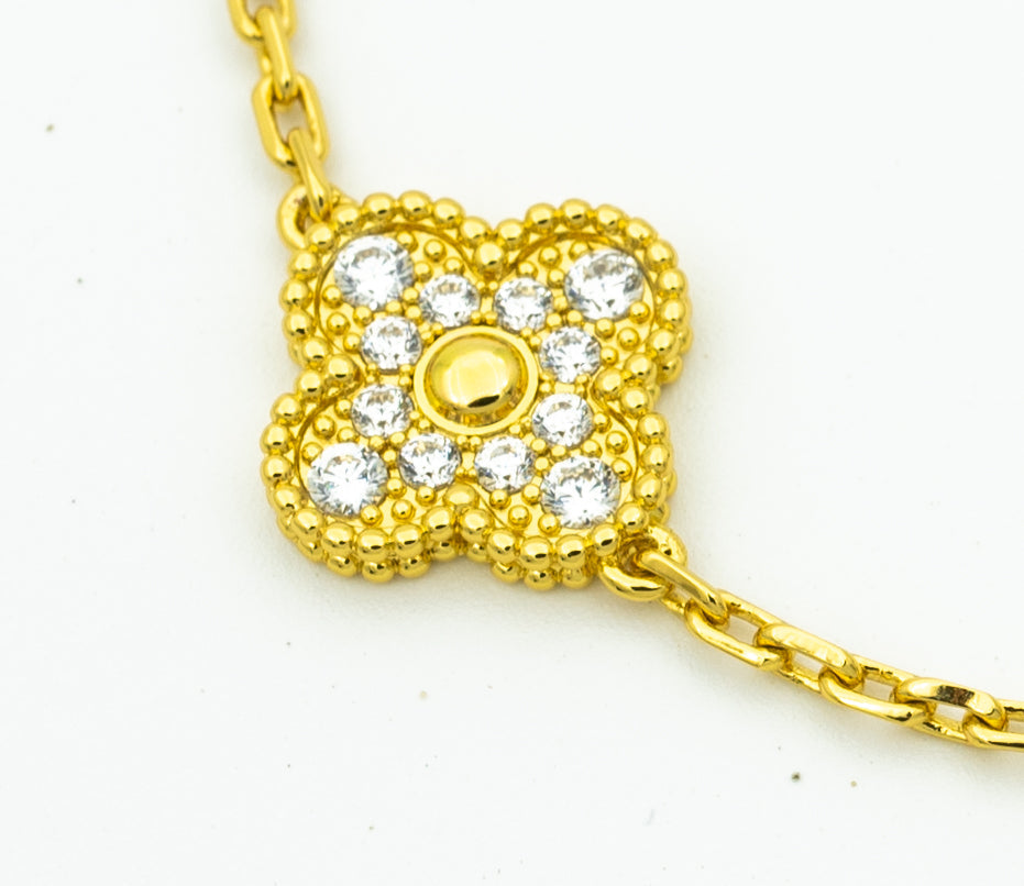 [Marin-Jewelry] CLOVER 5 MOTIF LASER BRACELET COLLECTION