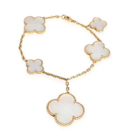 [Marin-Jewelry]MAGIC CLOVER MOP GOLD BRACELET 5 MOTIFS