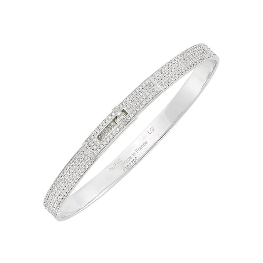 [Marin-Jewelry]HM KELLY BRACELET IN SILVER AND FULL PAVE DIAMOND