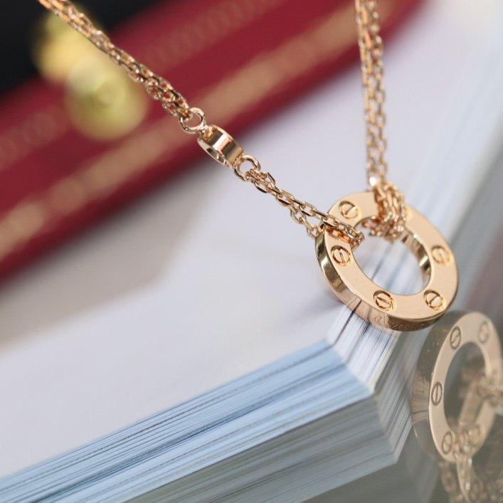 [Marin-Jewelry]LOVE NECKLACE ADJUSTABLE Marin-Jewelry GOLD 2 DIAMOND