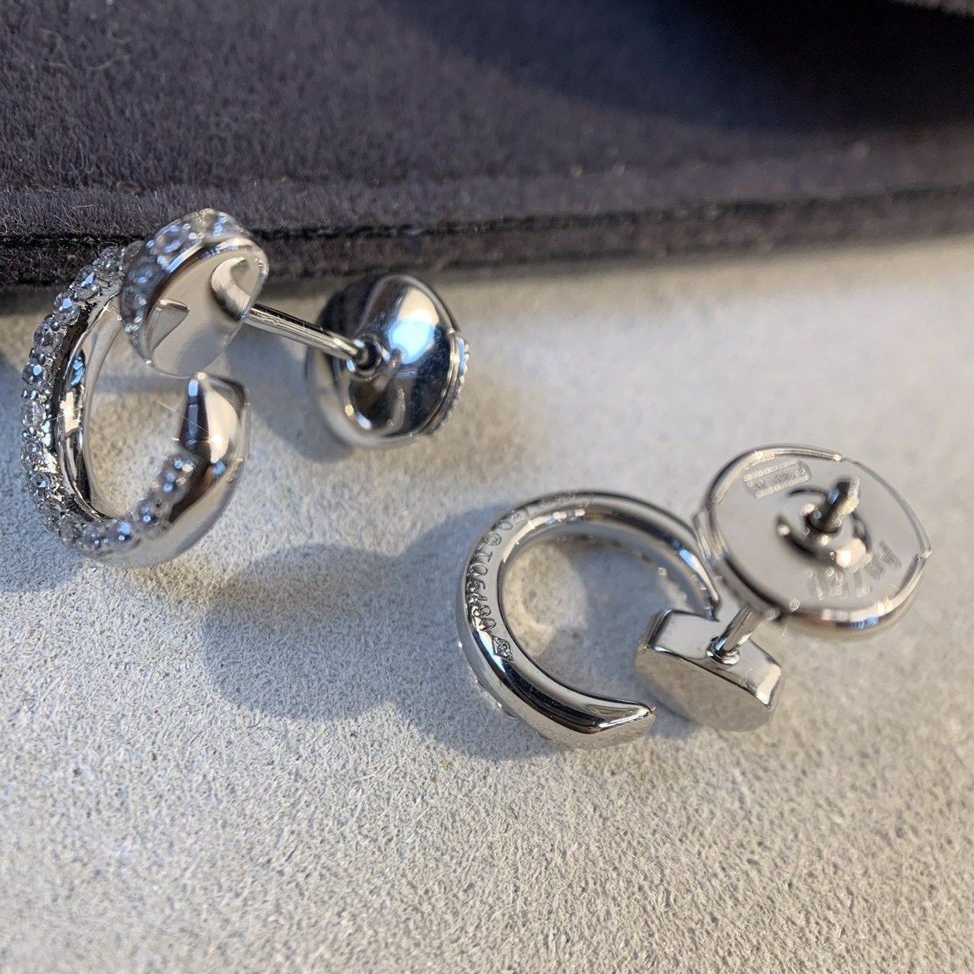 [Marin-Jewelry]JUSTE EARRINGS SILVER DIAMONDS