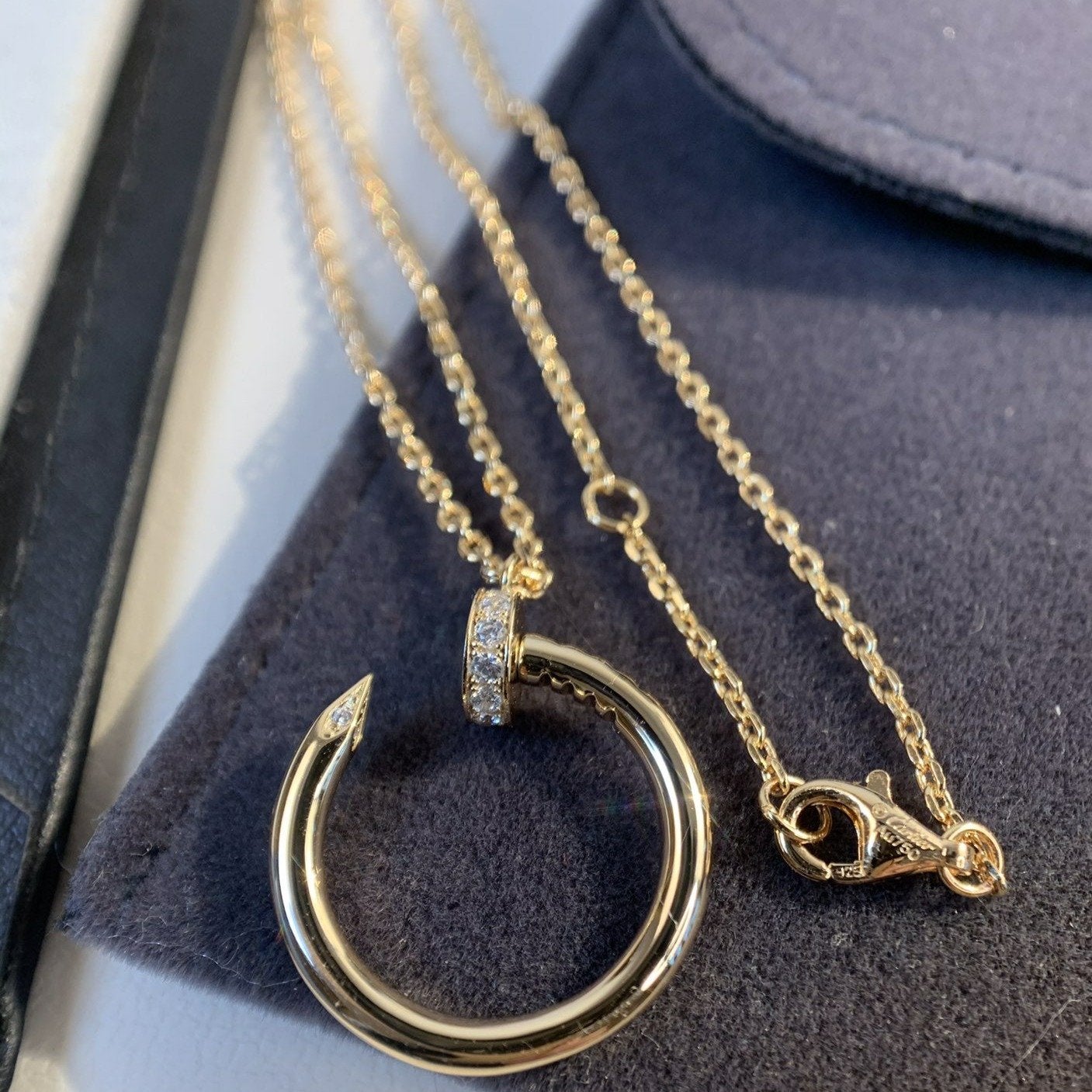 [Marin-Jewelry]JUSTE NECKLACE PINK GOLD