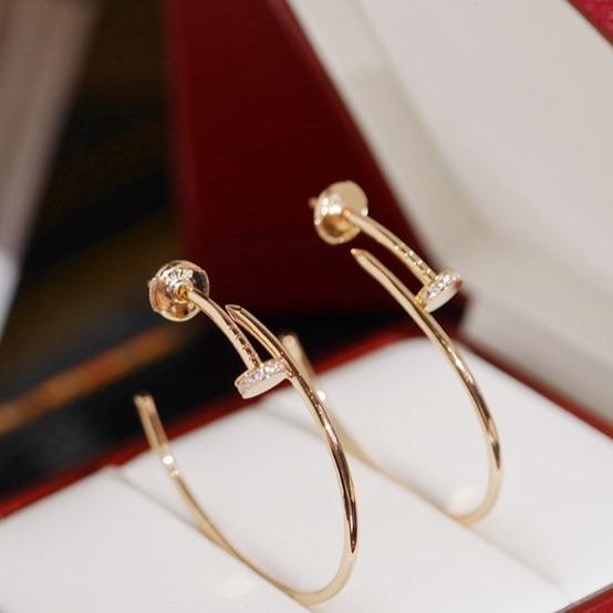 [Marin-Jewelry]JUSTE EARRINGS DIAMONDS 1.8MM