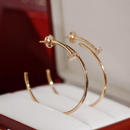 [Marin-Jewelry]JUSTE EARRINGS DIAMONDS 1.8MM