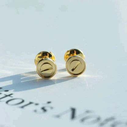 [Marin-Jewelry]LOVE EARRINGS GOLD 10MM