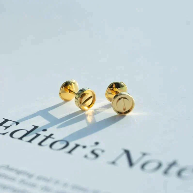 [Marin-Jewelry]LOVE EARRINGS GOLD 10MM