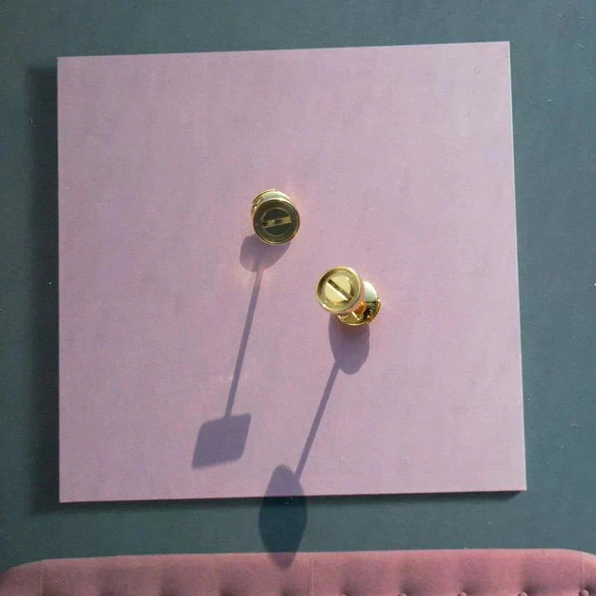 [Marin-Jewelry]LOVE EARRINGS GOLD 10MM