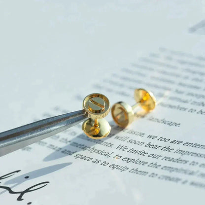 [Marin-Jewelry]LOVE EARRINGS GOLD 10MM