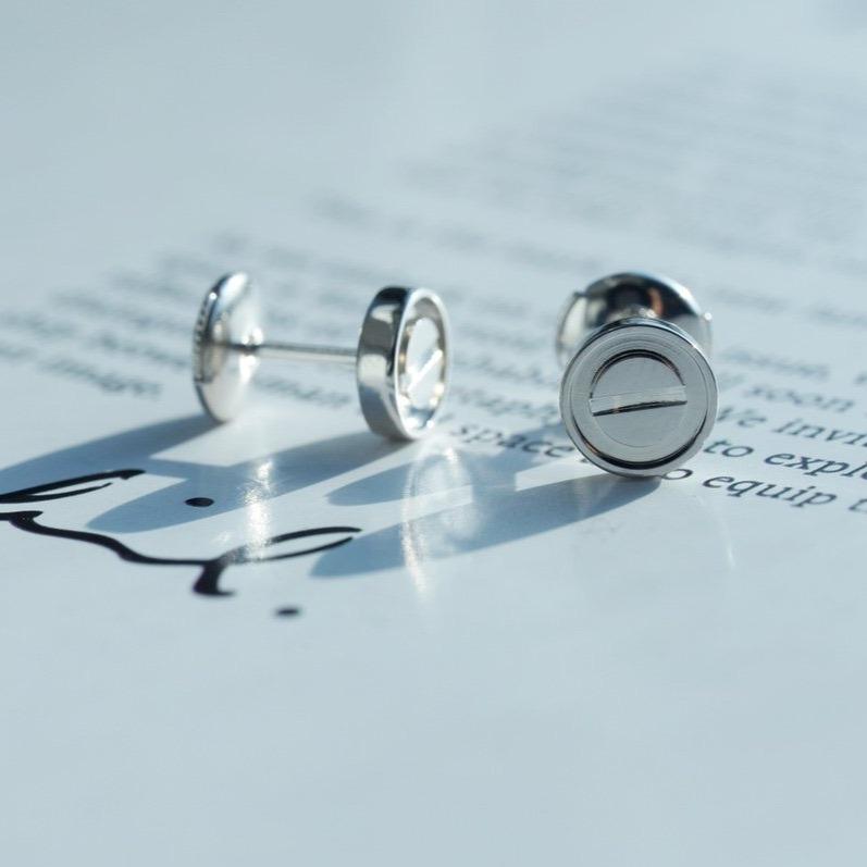 [Marin-Jewelry]LOVE EARRINGS SILVER 10MM