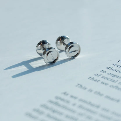 [Marin-Jewelry]LOVE EARRINGS SILVER 10MM