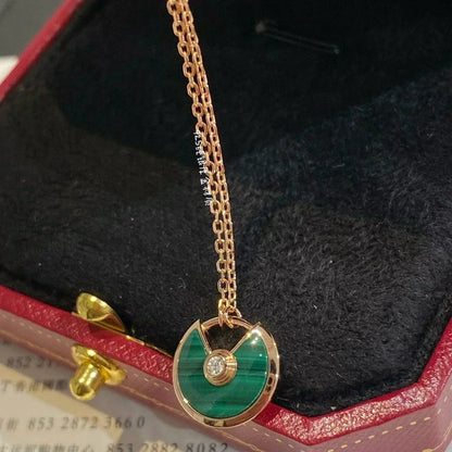 [Marin-Jewelry]AMULETTE Marin-Jewelry GOLD MALACHITE NECKLACE