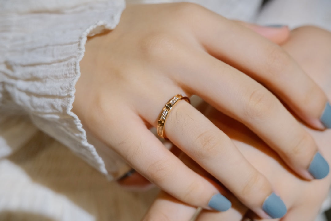[Marin-Jewelry]LOVE RING 2.65MM DIAMOND