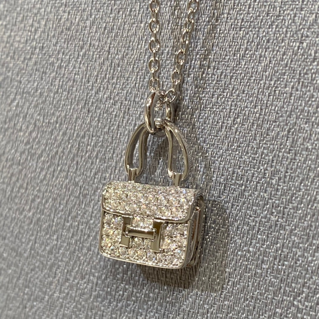 [Marin-Jewelry]CONSTANCE PEDANT DIAMOND NECKLACE