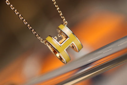 [Marin-Jewelry]POP H PEDANT PINK GOLD