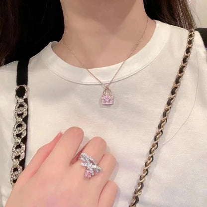 [Marin-Jewelry]CONSTANCE PEDANT PURPLE DIAMOND NECKLACE