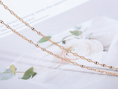 [Marin-Jewelry]ECHAPPEE NECKLACE PINK GOLD