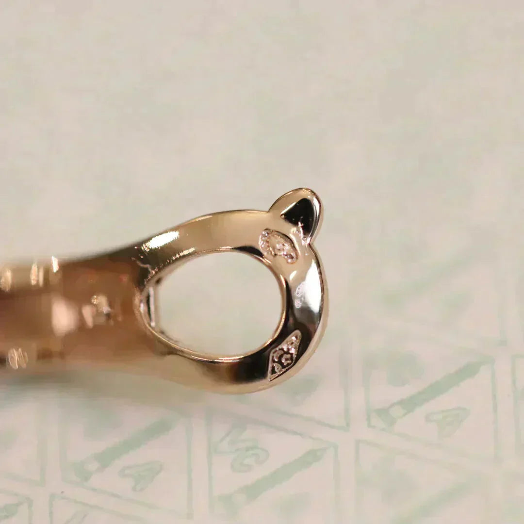 [Marin-Jewelry]CLOVER MEDIUM 1 MOTIFS FUll DIAMOND EARRINGS