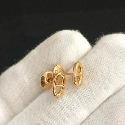 [Marin-Jewelry]CHAINE SMALL EARRINGS GOLD AND SILVER