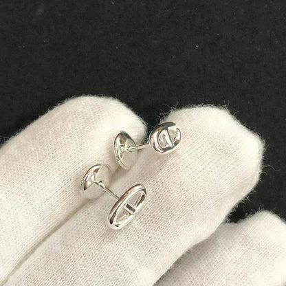 [Marin-Jewelry]CHAINE SMALL EARRINGS GOLD AND SILVER