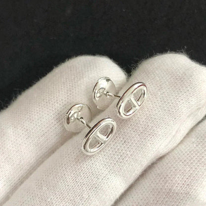 [Marin-Jewelry]CHAINE SMALL EARRINGS GOLD AND SILVER