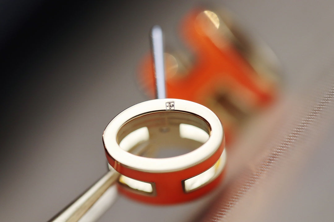 [Marin-Jewelry]MINI POP H EARRINGS ORANGE