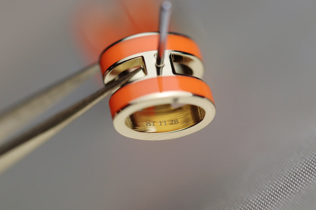 [Marin-Jewelry]MINI POP H EARRINGS ORANGE