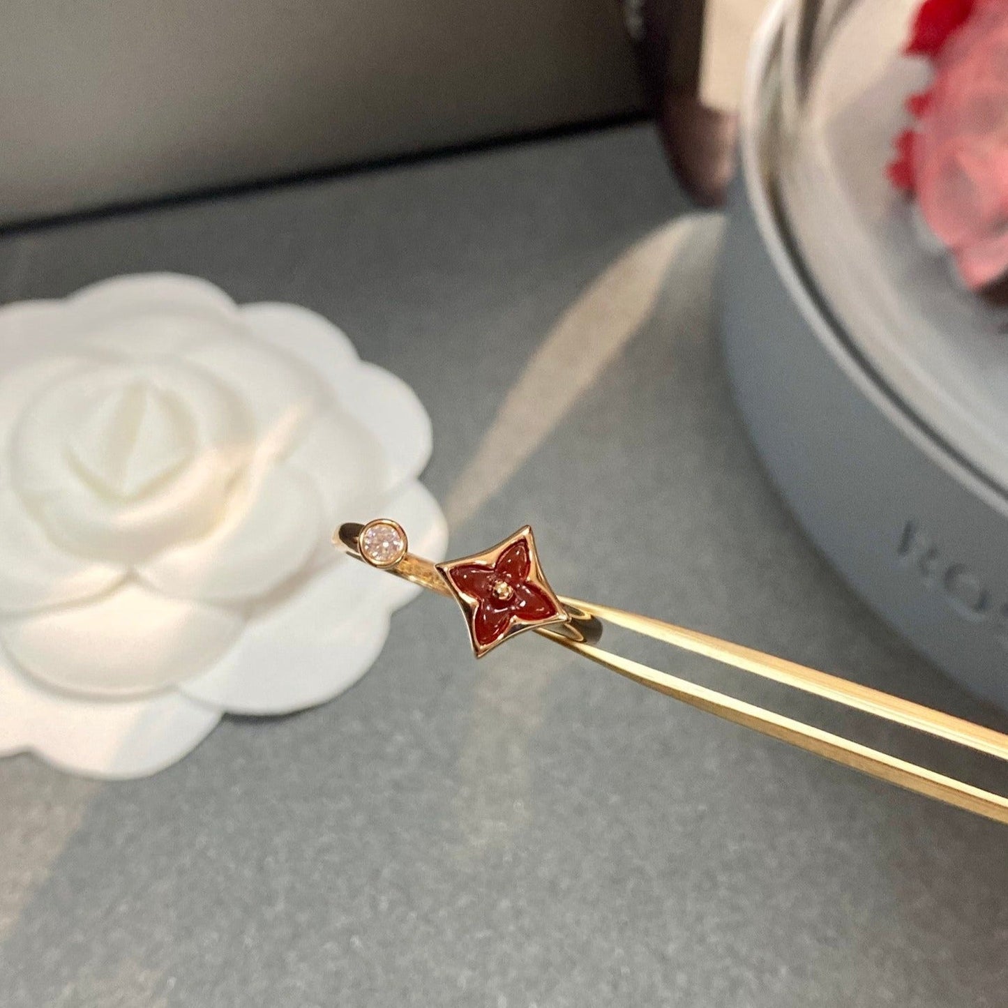 [Marin-Jewelry]STAR 1 DIAMOND OPEN RING