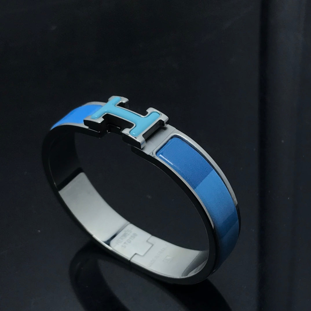 [Marin-Jewelry]H BRACELET BLUE RAINBOW CERAMIC