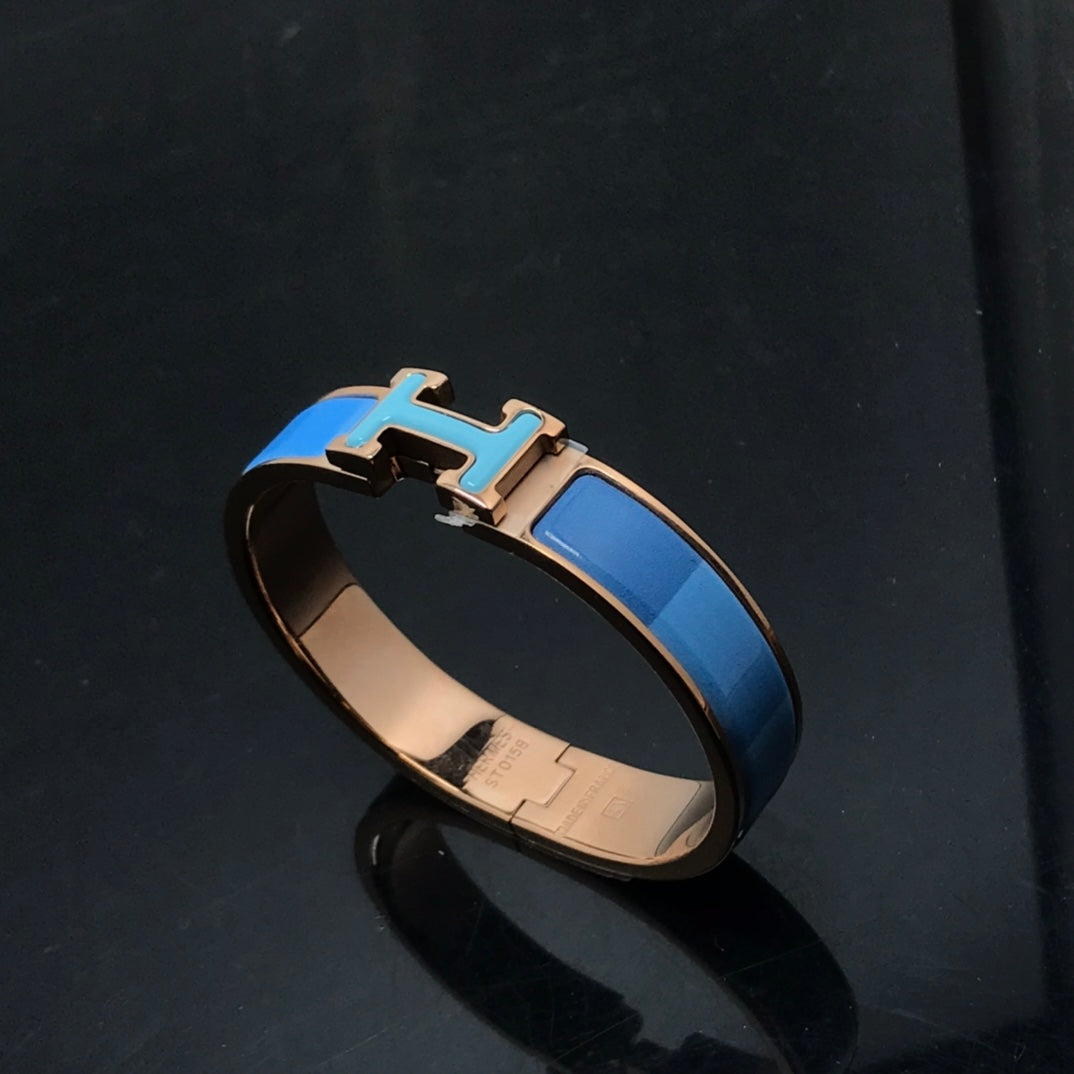 [Marin-Jewelry]H BRACELET BLUE RAINBOW CERAMIC