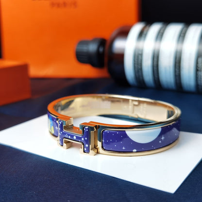 [Marin-Jewelry]H STAR AND MOON BRACELET 12MM