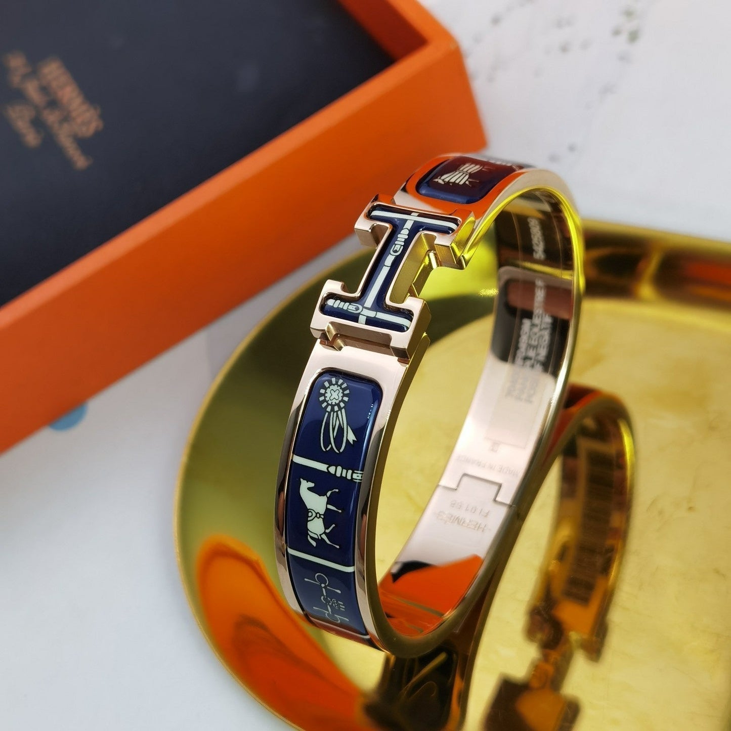 [Marin-Jewelry]H COUVERTURES DARK BLUE BRACELET