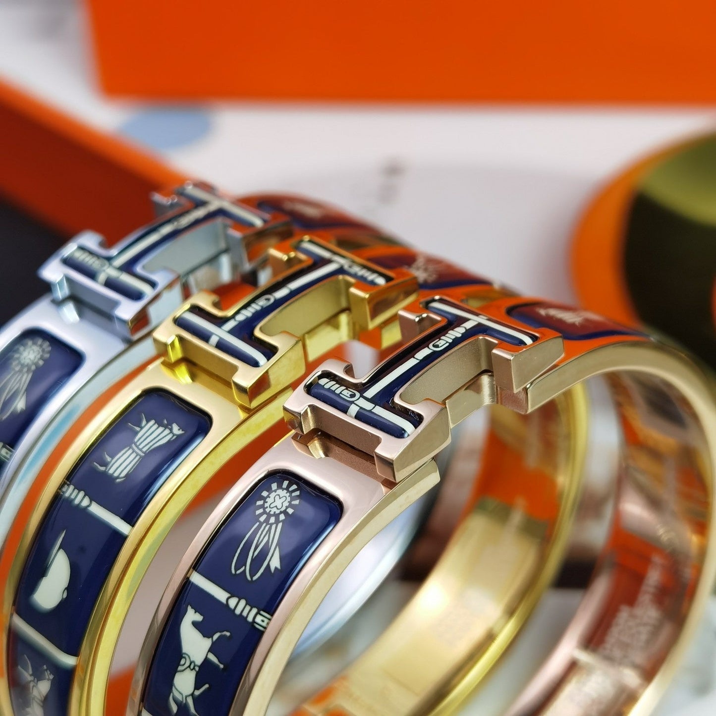 [Marin-Jewelry]H COUVERTURES DARK BLUE BRACELET