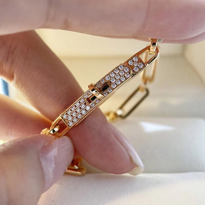 [Marin-Jewelry]CHAINE BRACELET SMALL MODEL DIAMOND
