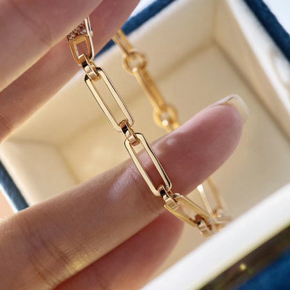 [Marin-Jewelry]CHAINE BRACELET SMALL MODEL DIAMOND
