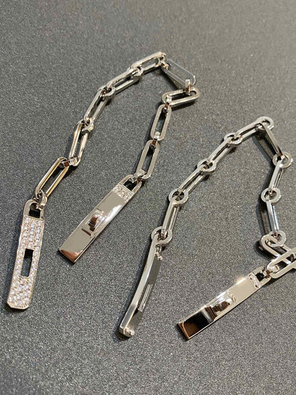 [Marin-Jewelry]CHAINE BRACELET SMALL MODEL DIAMOND